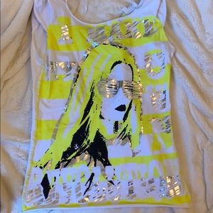 Women’s Neon Yellow Graphic Top